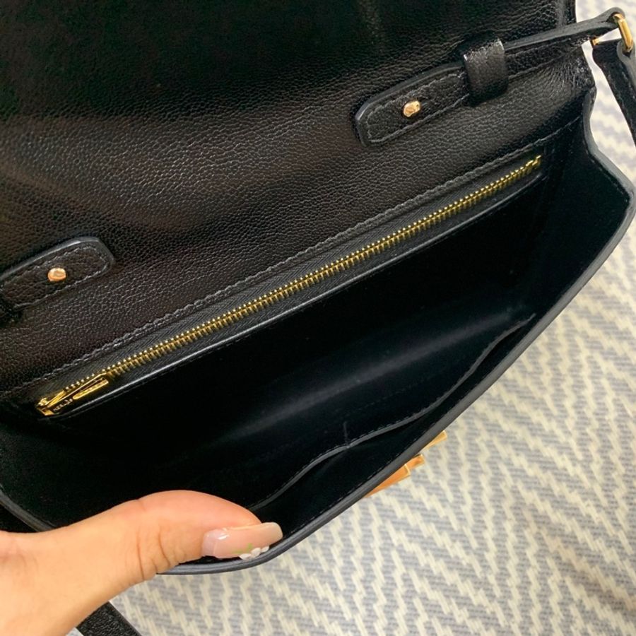 🌈Hermes🌟cinhetic to go🧡黑色金扣🧡98.5新🌟山羊皮🌟Stamp Y🌟-2