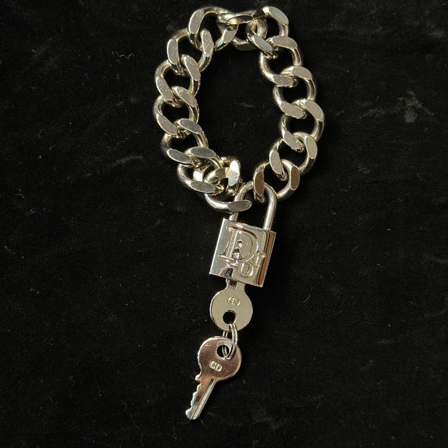 DIOR 龐克風掛鎖手鍊-2