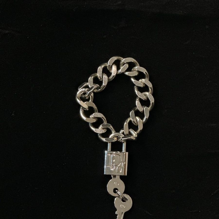 DIOR 龐克風掛鎖手鍊-5