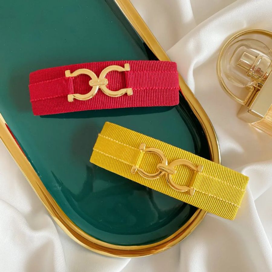 Ferragamo 中古髮夾 [紅色]-0