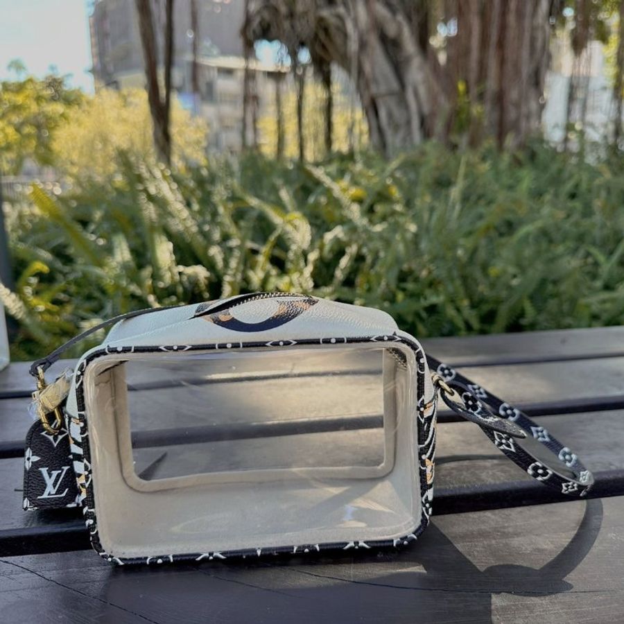 現貨 LV jungle叢林系列 透明PVC果凍包 肩背包-1