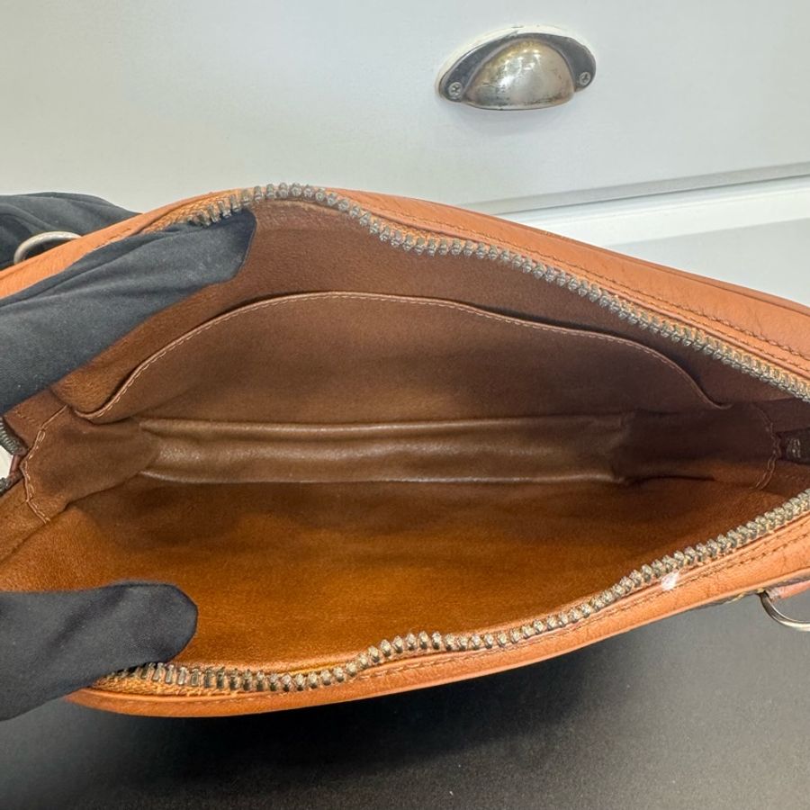 【赫蒂國際精品】 Louis Vuitton 路易威登 紅皮老花方形斜背包 vintage-8