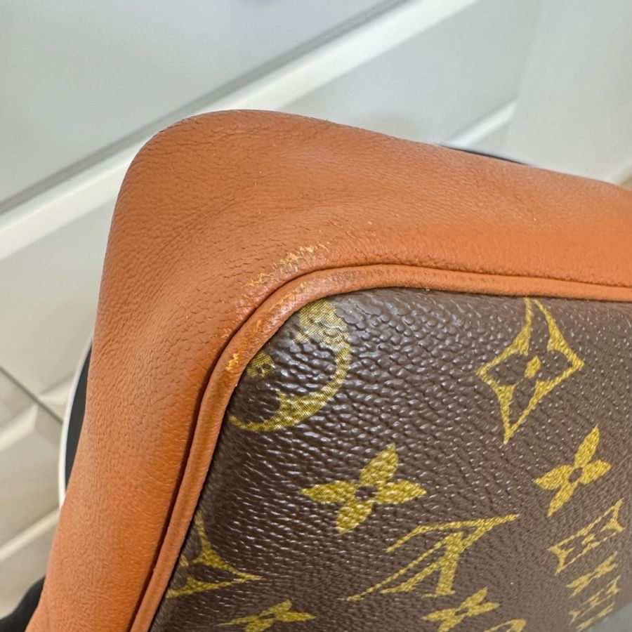 【赫蒂國際精品】 Louis Vuitton 路易威登 紅皮老花方形斜背包 vintage-12
