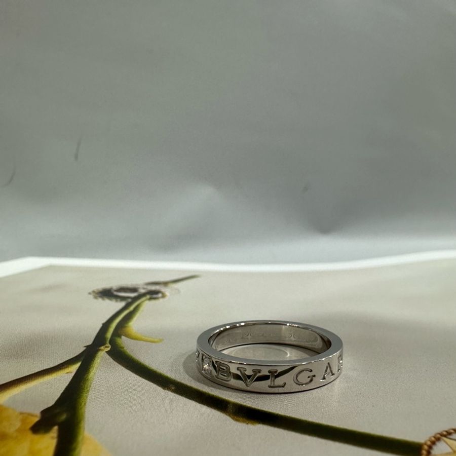 Bvlgari 白18k金鑽石戒指-0