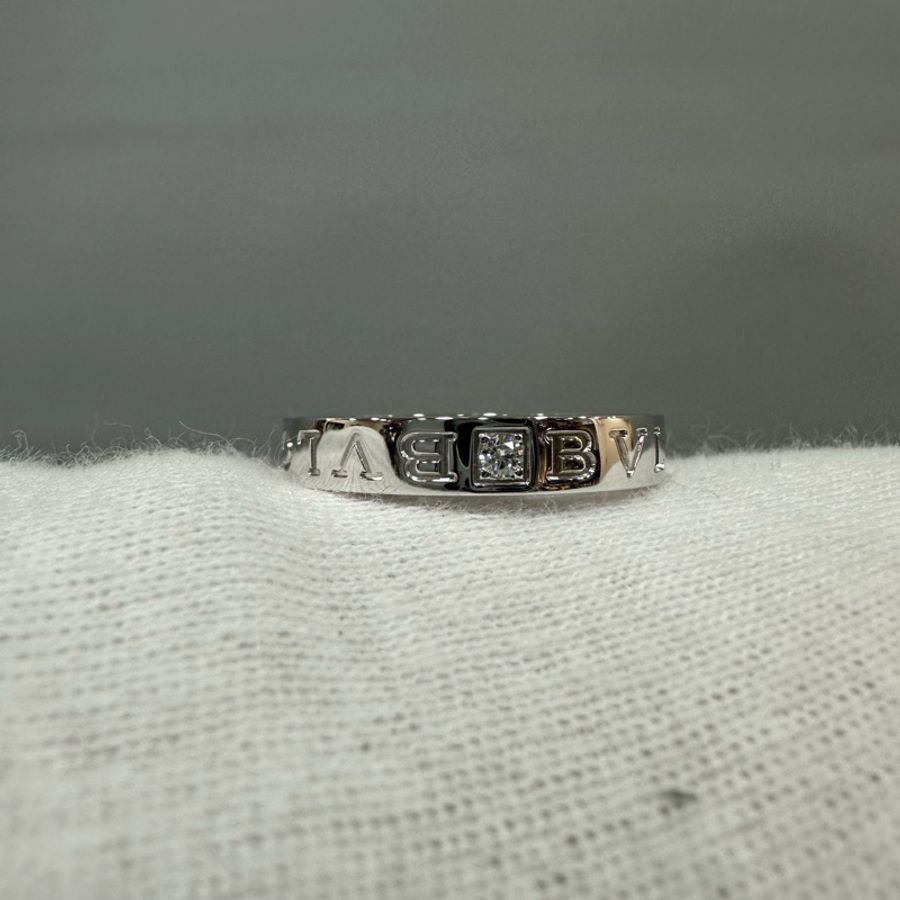Bvlgari 白18k金鑽石戒指-5