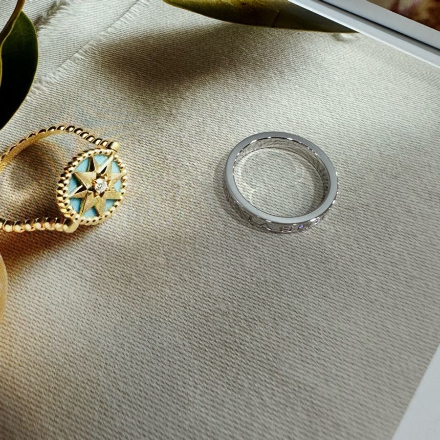 Bvlgari 白18k金鑽石戒指-6