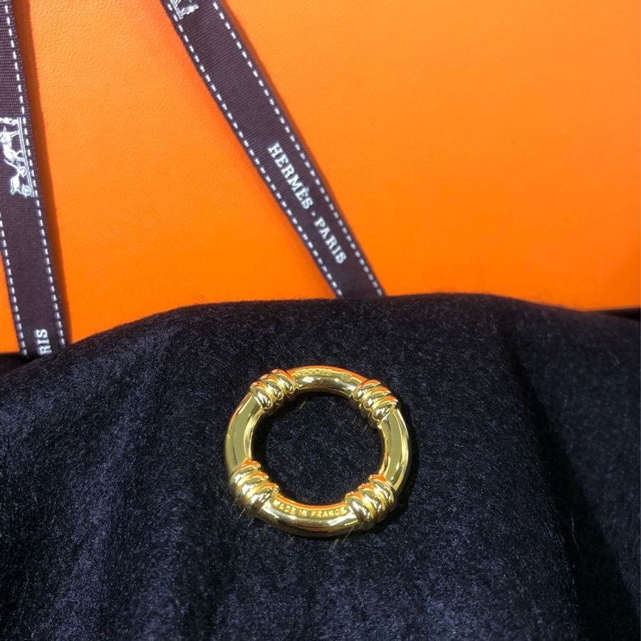 HERMÉS 金色水泡圈絲巾扣 O917-11