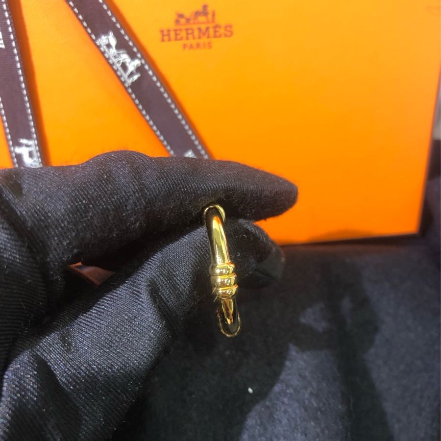 HERMÉS 金色水泡圈絲巾扣 O917-19