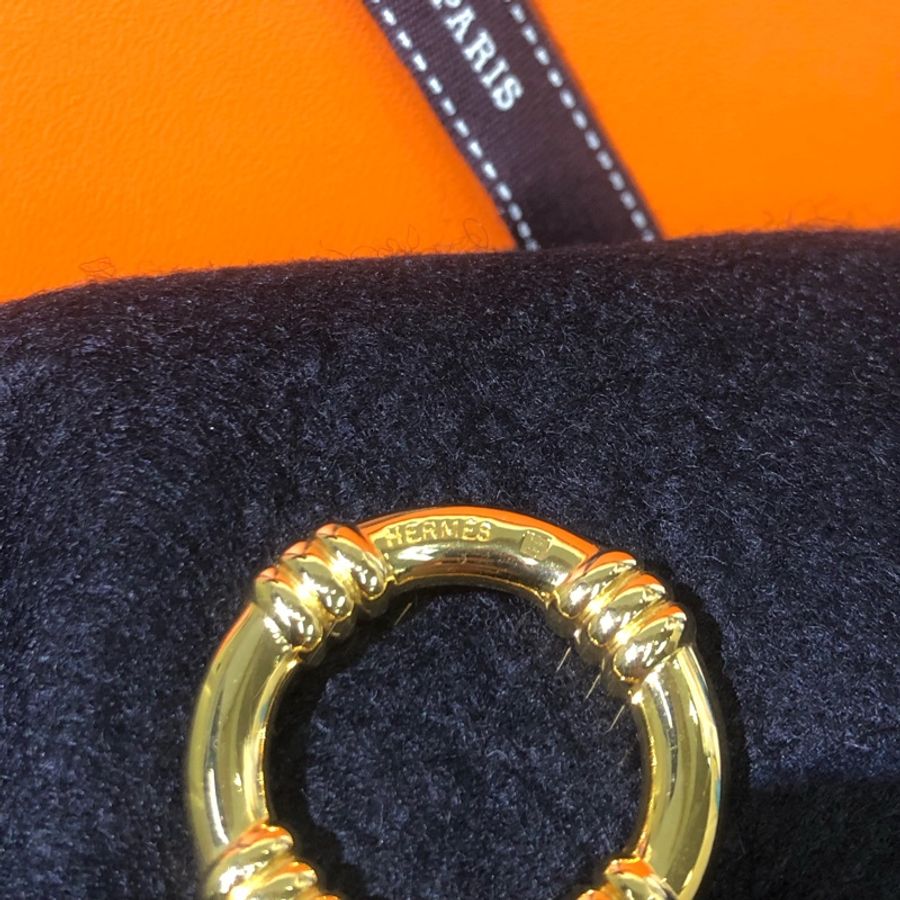 HERMÉS 金色水泡圈絲巾扣 O917-24