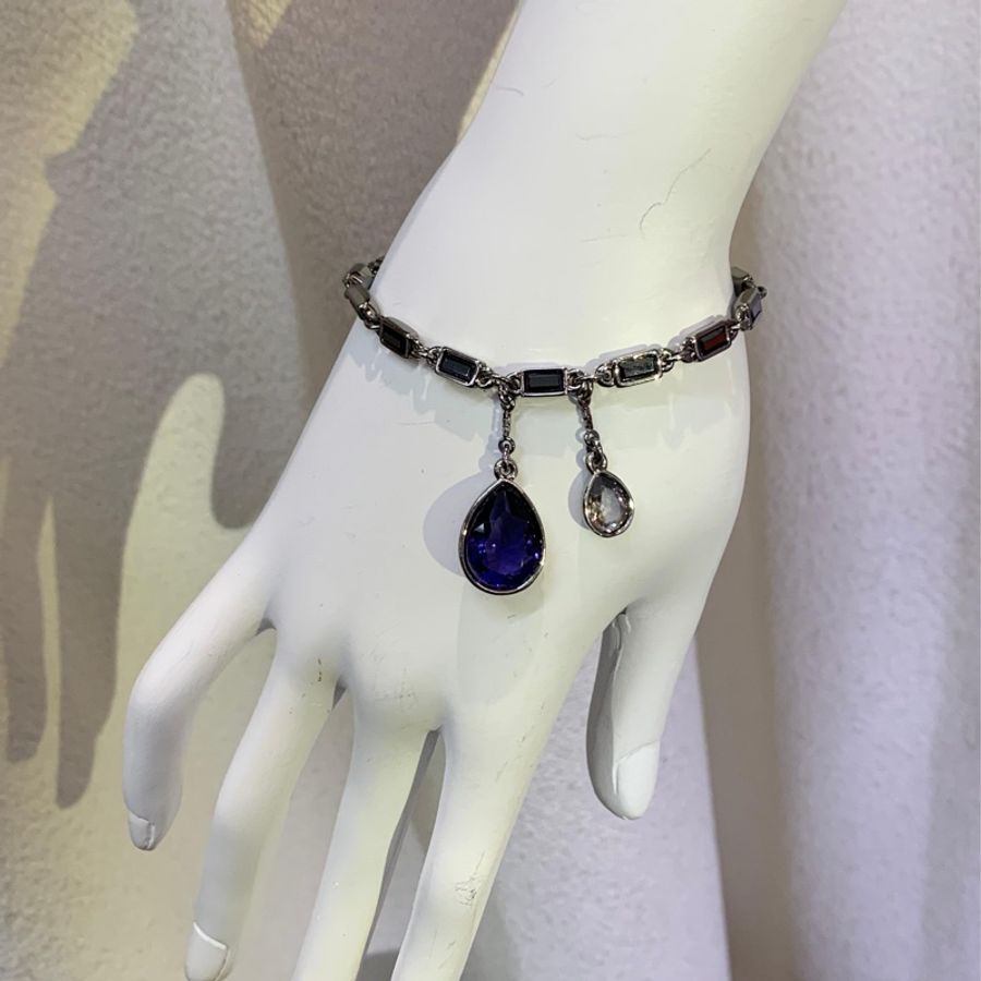 Swarovski 司華洛世奇 藍色水滴手鏈XB369-10