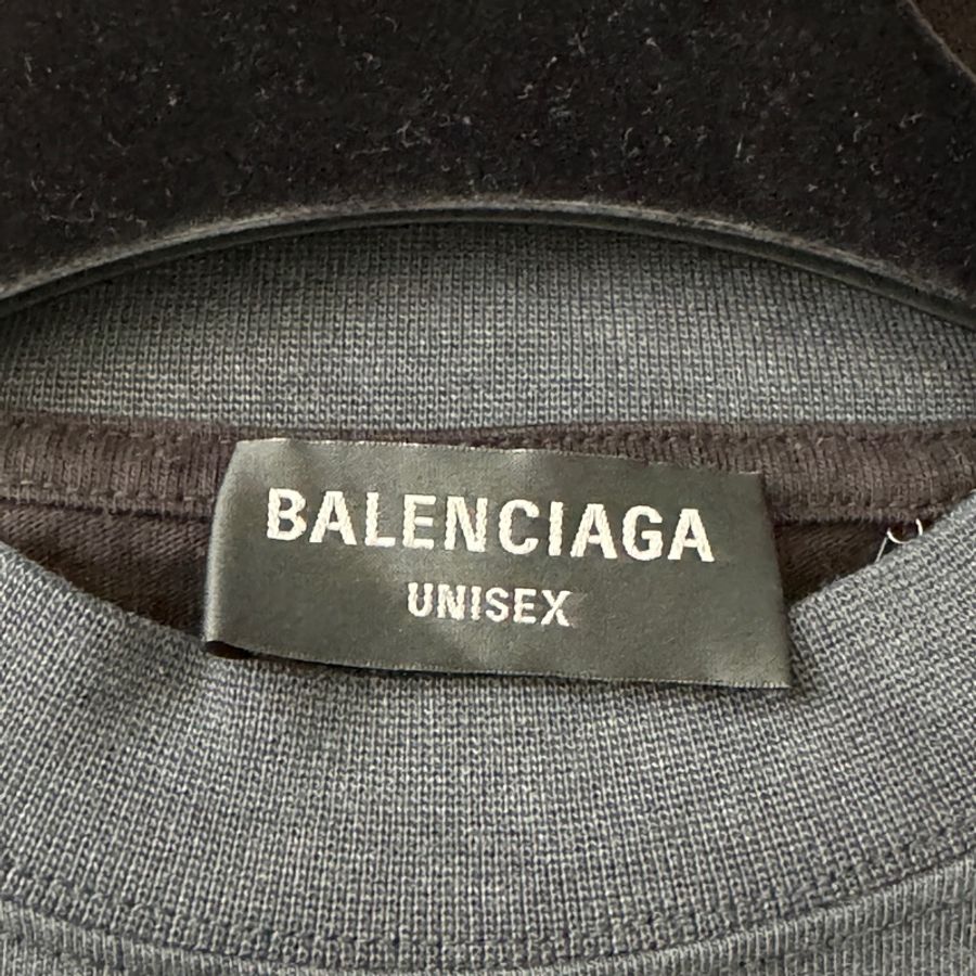 Balenciaga巴黎世家 速度獵人印花倒置設計短袖T恤 男女同款-3