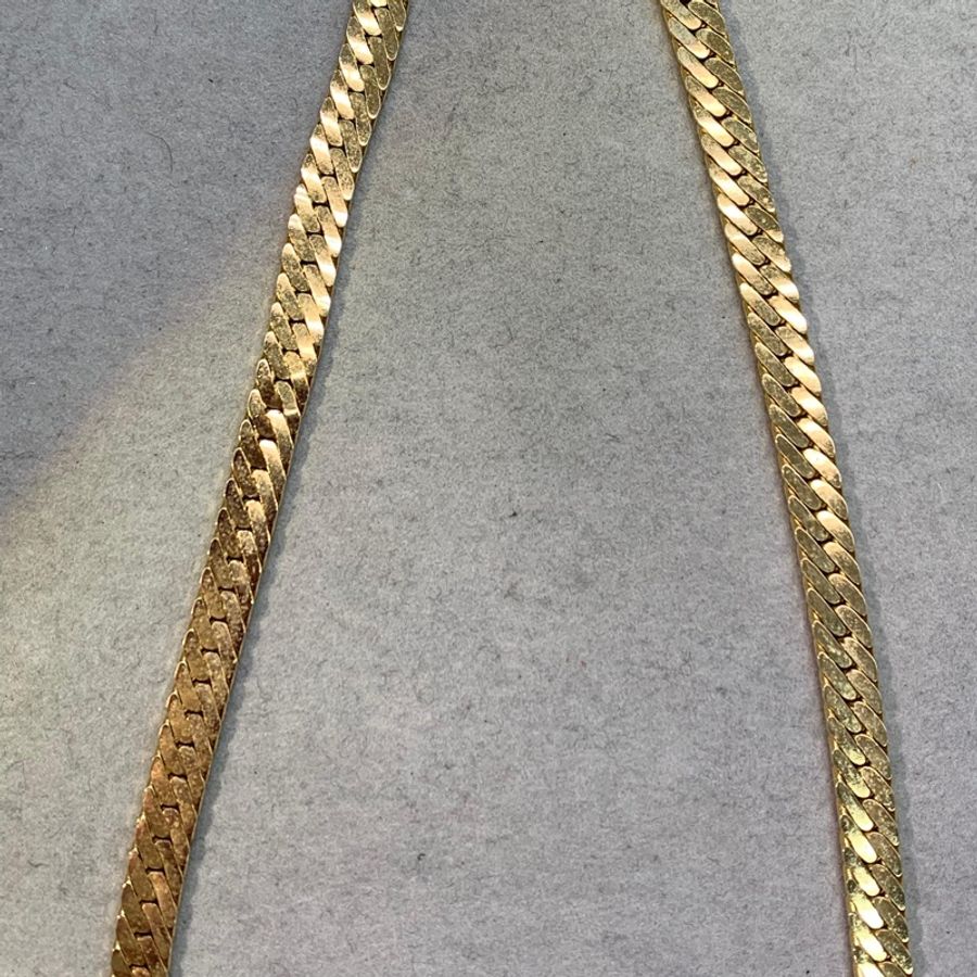 Dior 迪奧 金色黑色復古蛇骨項鏈耳夾套裝 X774-3