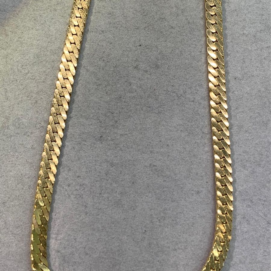 Dior 迪奧 金色黑色復古蛇骨項鏈耳夾套裝 X774-6