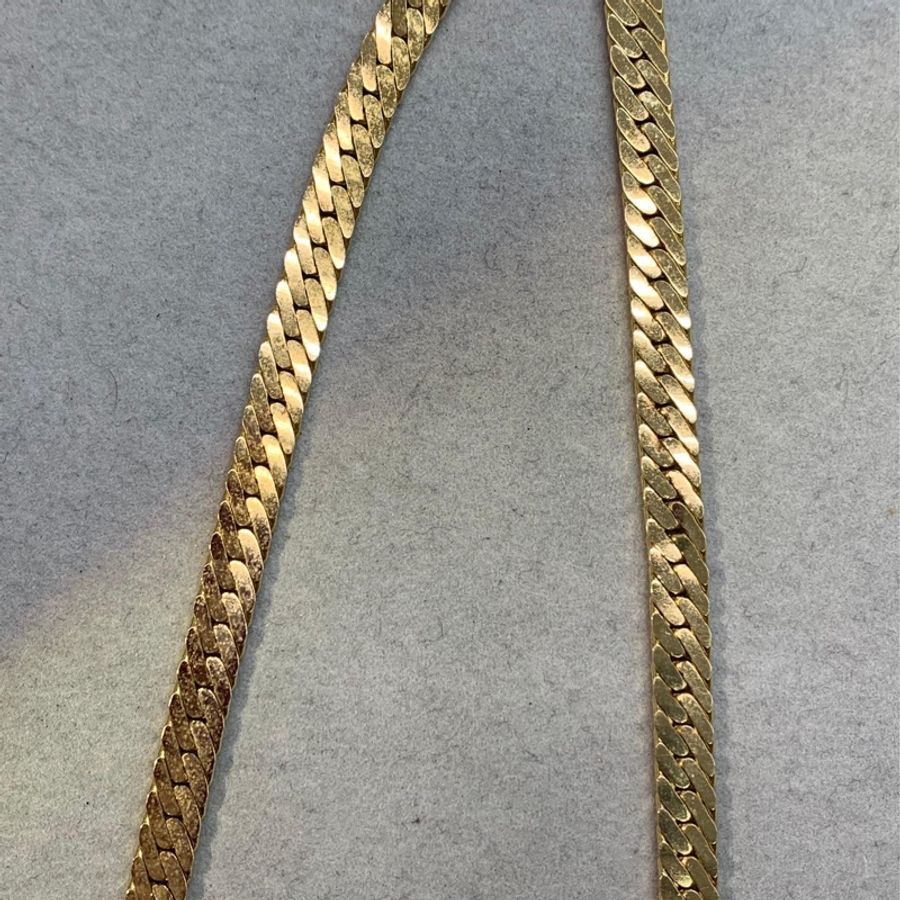 Dior 迪奧 金色黑色復古蛇骨項鏈耳夾套裝 X774-24
