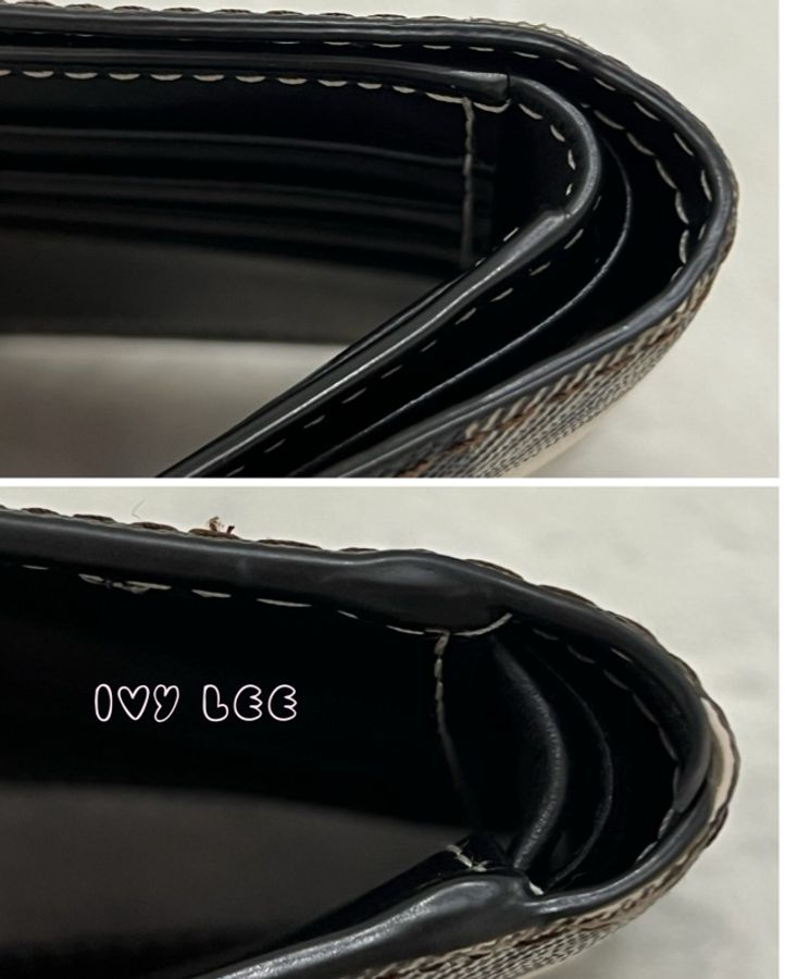 Burberry 80527901 經典格紋拼皮革 雙折錢夾 棕色黑色 短夾 正品 二手精品-11