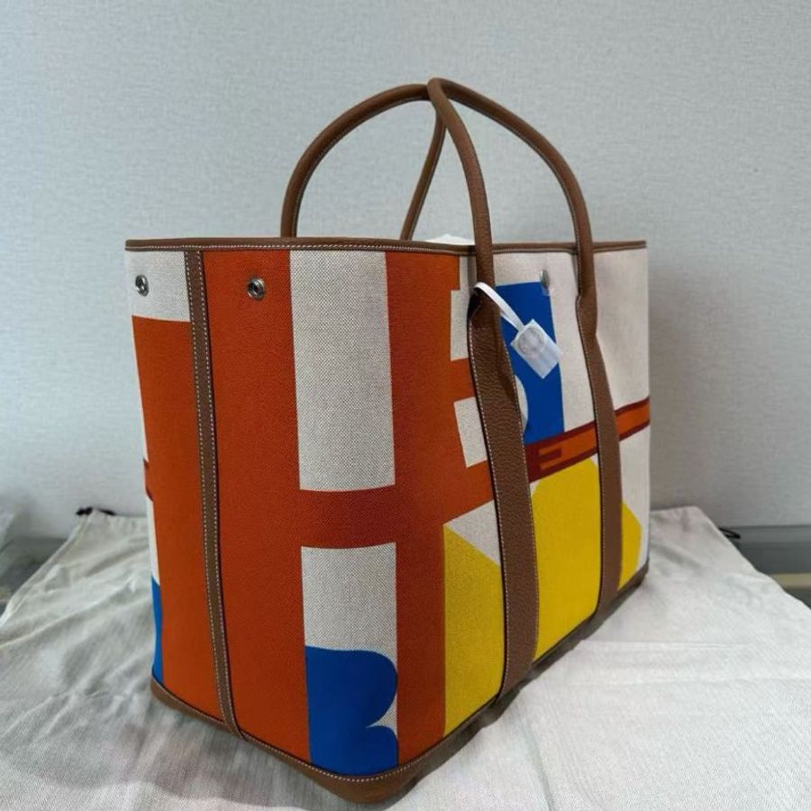 ✨HERMES 23年春夏花園50手提包50*36*25.3 全新閒置配件:盒子塵袋-1