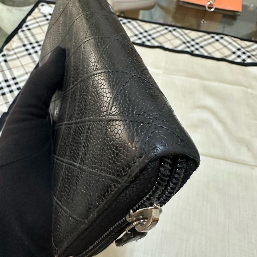 香奈兒 CHANEL 魚子醬牛皮長夾-14