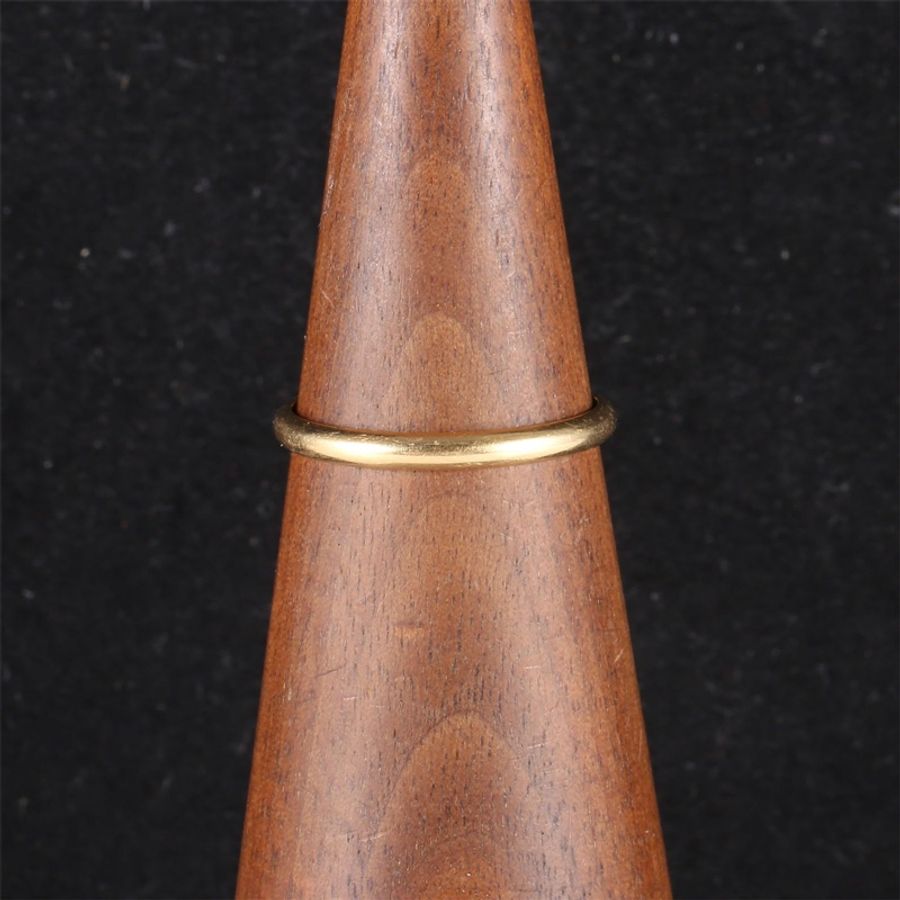 CARTIER(卡地亞) 18K黃金 黃金 素圈戒指 64碼 18K-0
