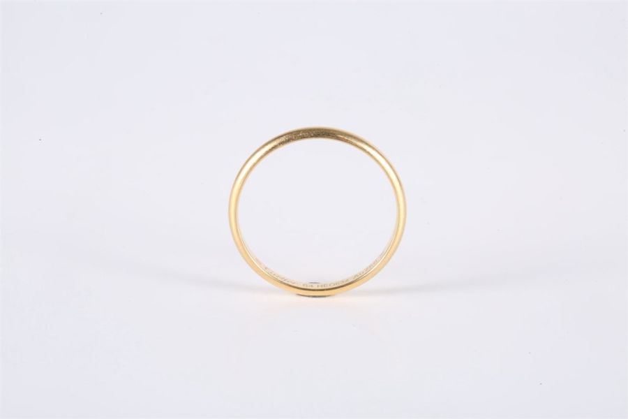 CARTIER(卡地亞) 18K黃金 黃金 素圈戒指 64碼 18K-2