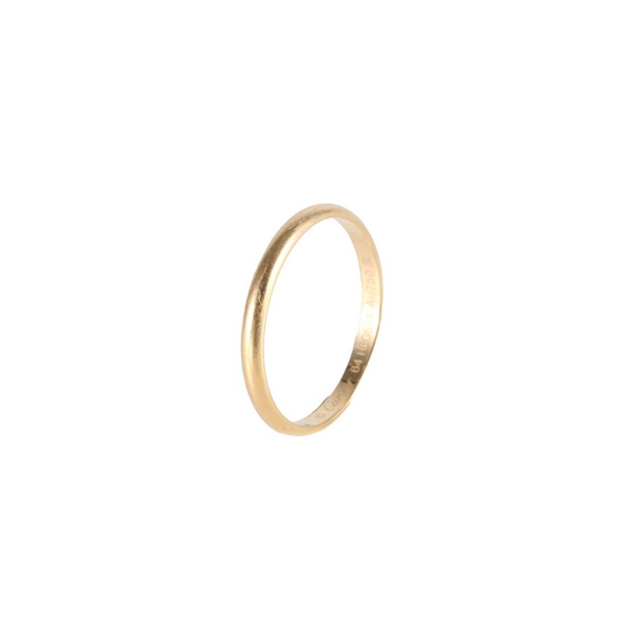 CARTIER(卡地亞) 18K黃金 黃金 素圈戒指 64碼 18K-6
