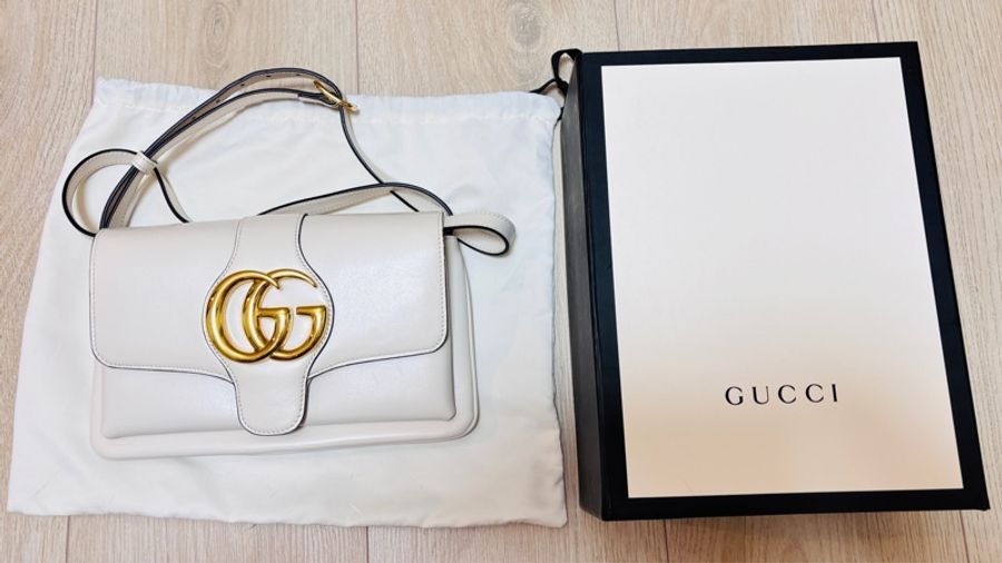 GUCCI 9新 超可愛 Marmont #GUCCI#馬夢#白金-1