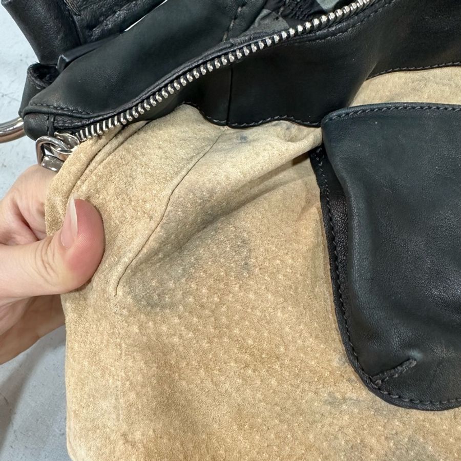 prada BR4586 黑色牛皮迷彩銀釦肩背包-66
