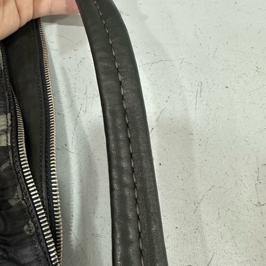 prada BR4586 黑色牛皮迷彩銀釦肩背包-68