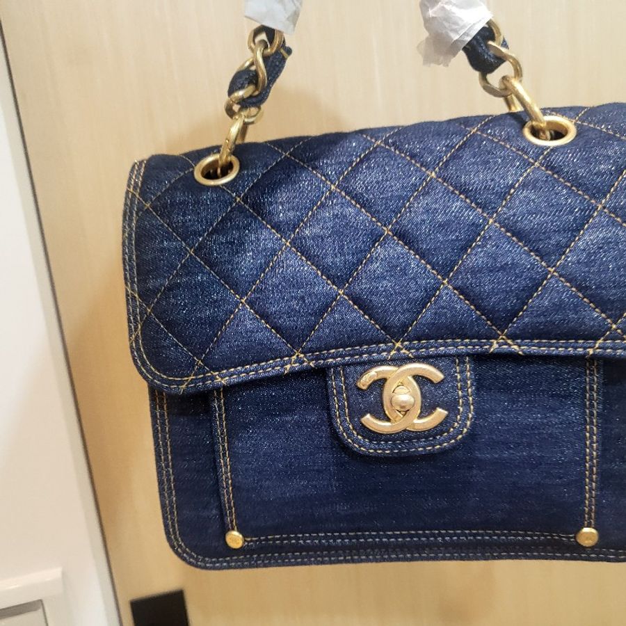 chanel牛仔包-13
