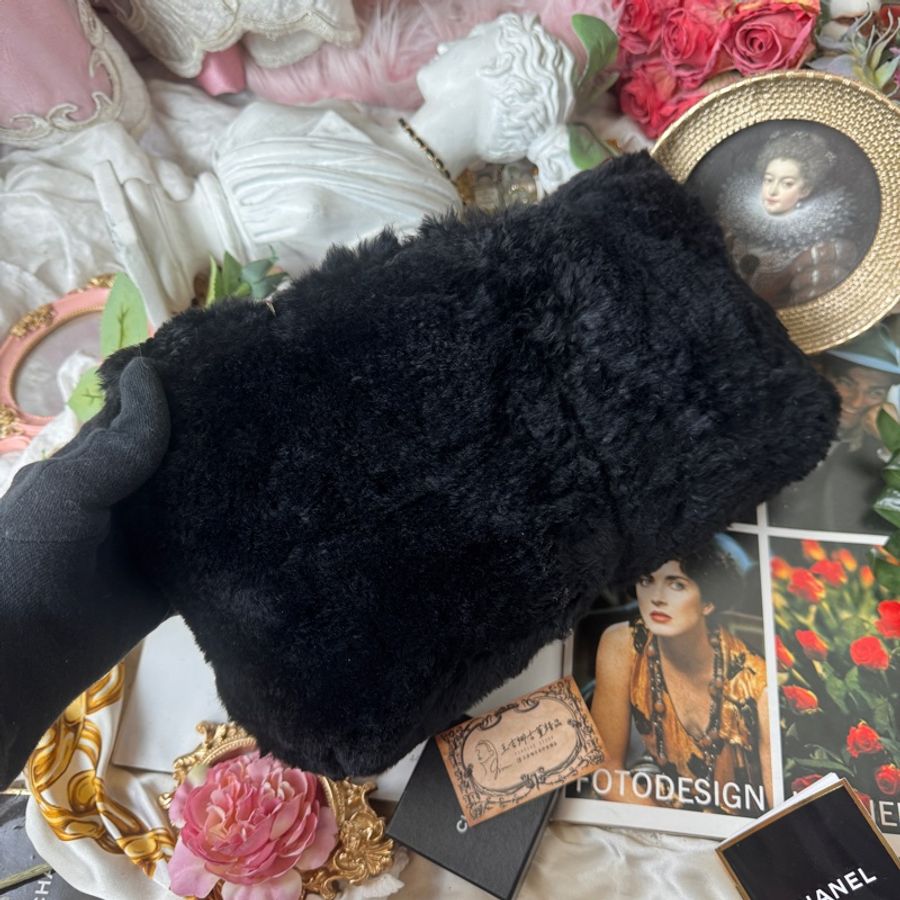 Chanel vintage 兔毛肩背包/王吉娜古董精品-6
