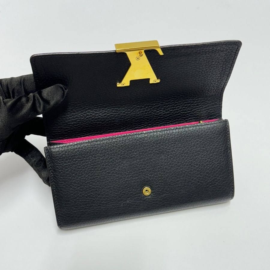 （超新 全套配件🎁） LV M61248 Capucines 黑長夾 專櫃53500-8