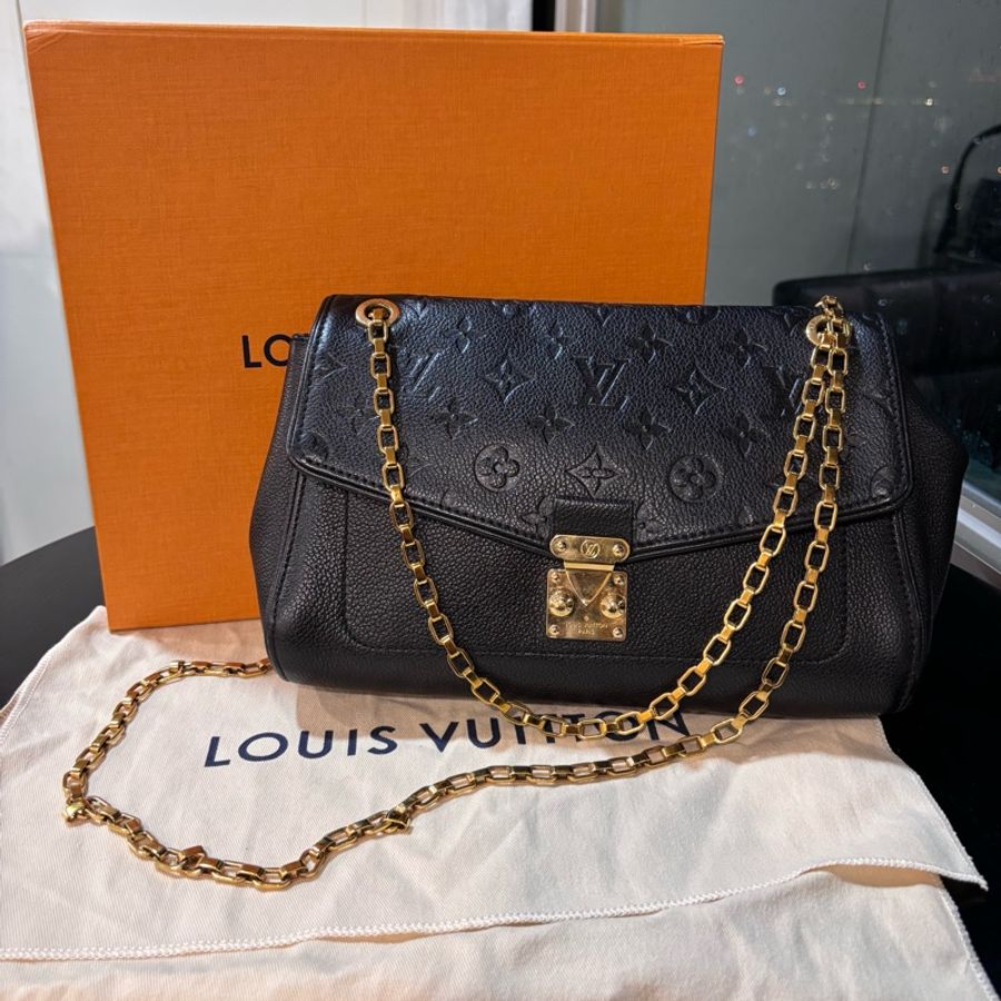 全網最低價🆕Lv黑色壓紋Germain小牛皮斜挎單肩包-5