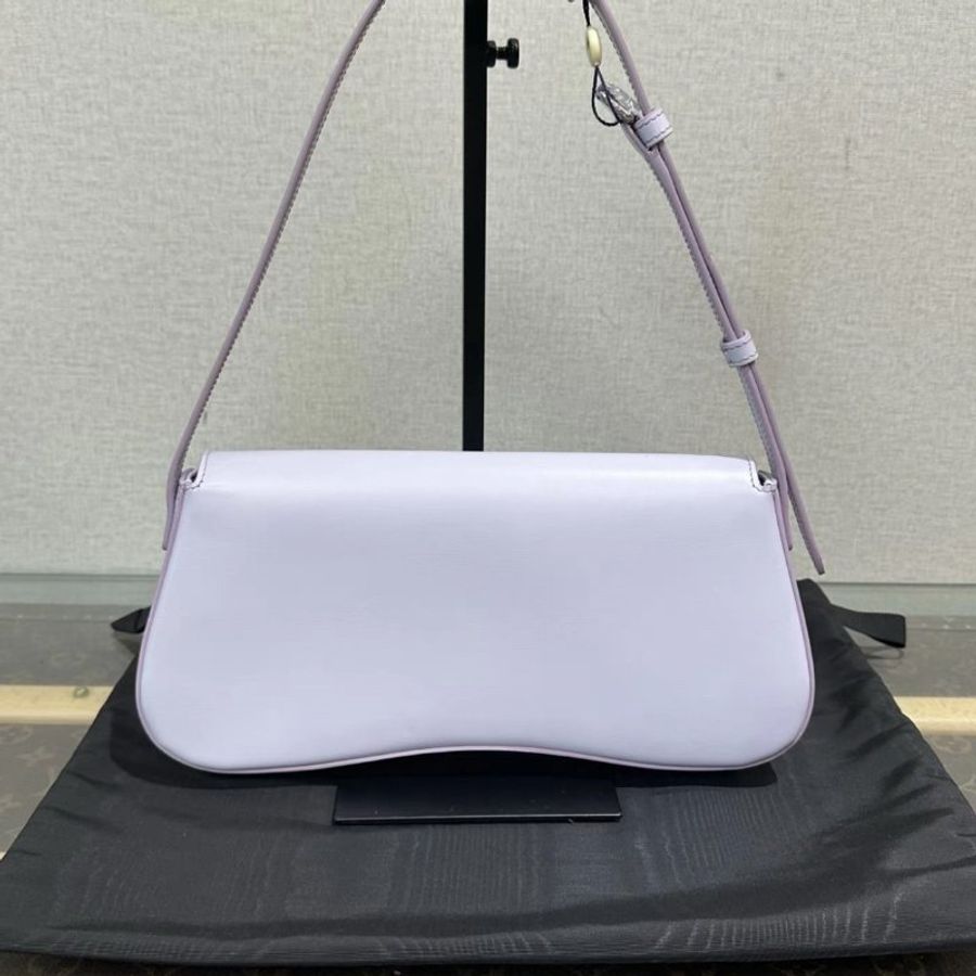 CELINE Lola紫色銀扣手提腋下包29*12*5 98新配件塵袋-5