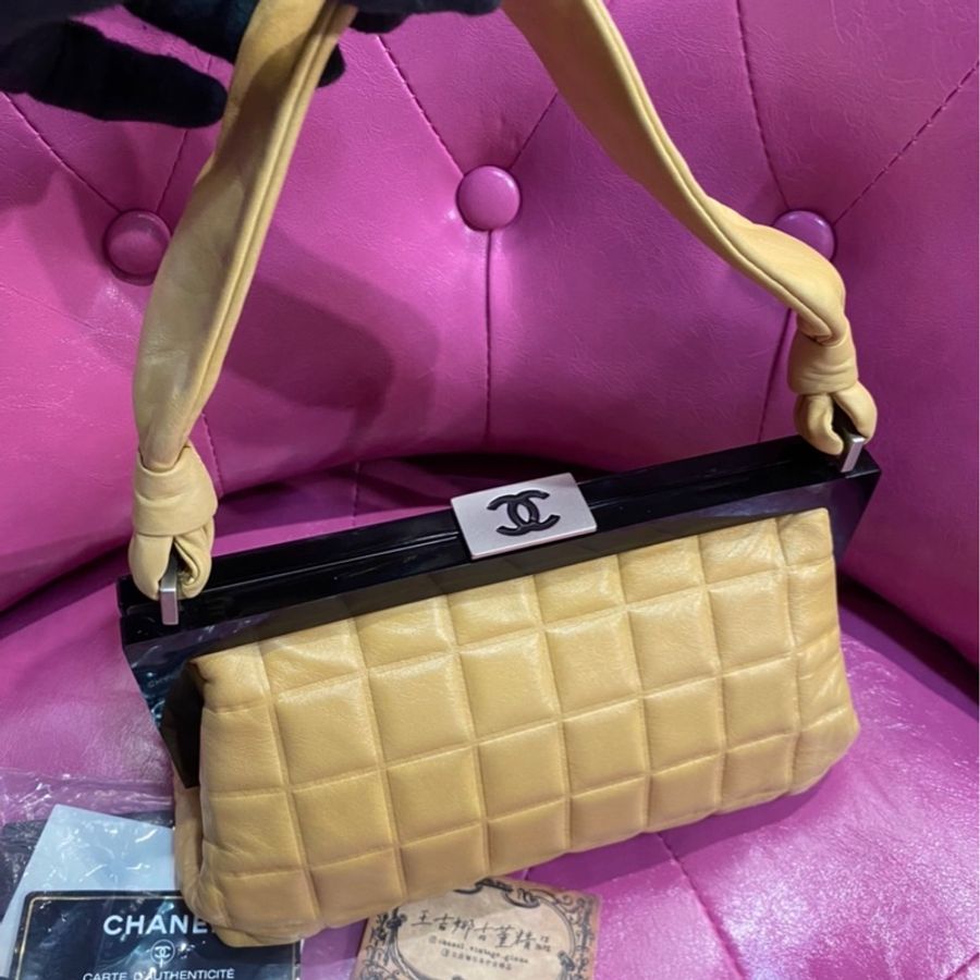 Chanel 壓克力祖母包/冰格包/王吉娜古董精品-1