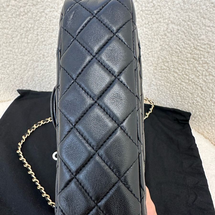 香奈兒CF金球大mini,黑金配色,22年芯片款-3