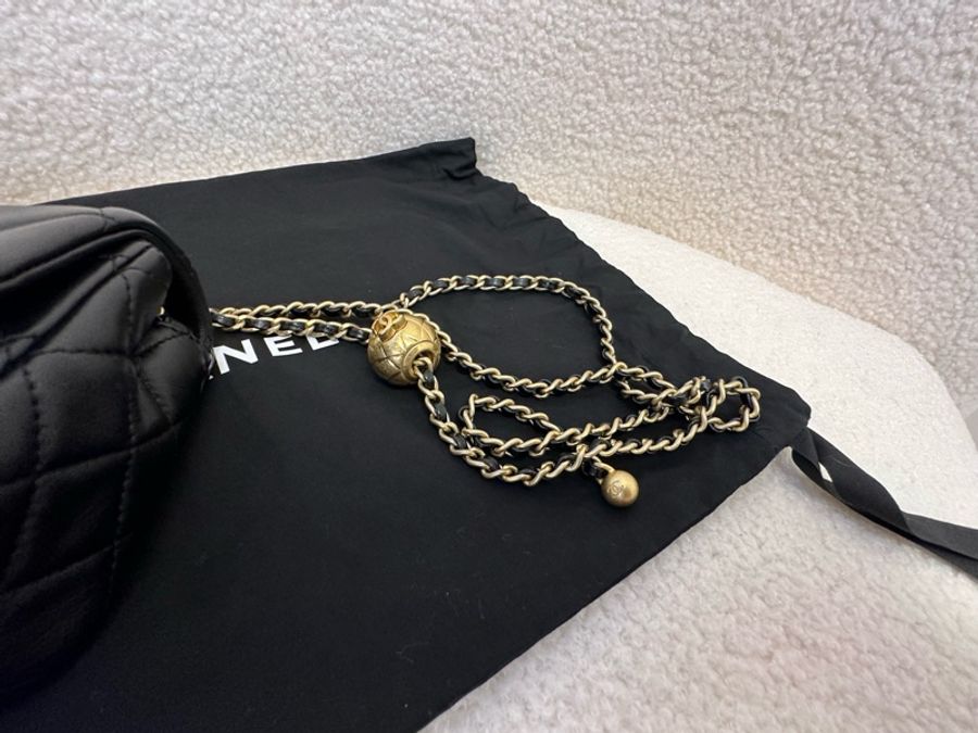 香奈兒CF金球大mini,黑金配色,22年芯片款-17