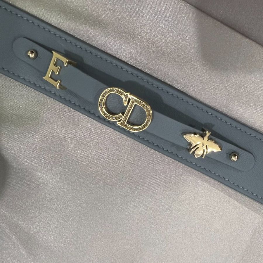 DIOR 5*4 霧霾藍LADY DIOR 黛妃包-7