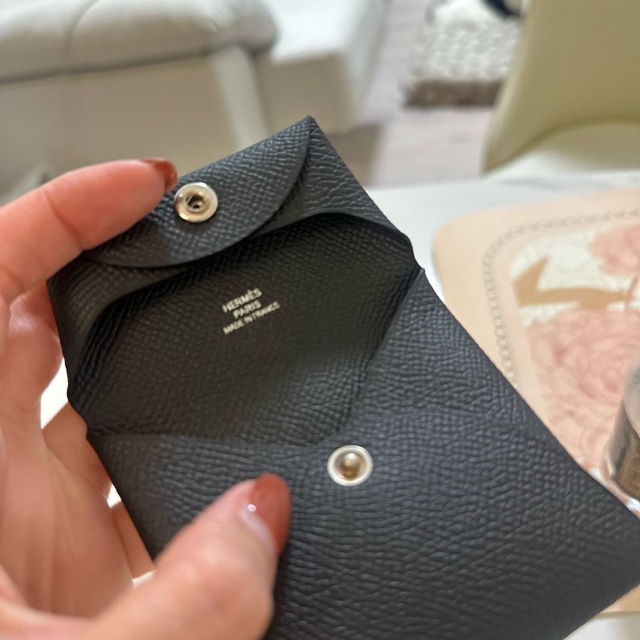 Hermes bastia 零錢包👛 黑色-9