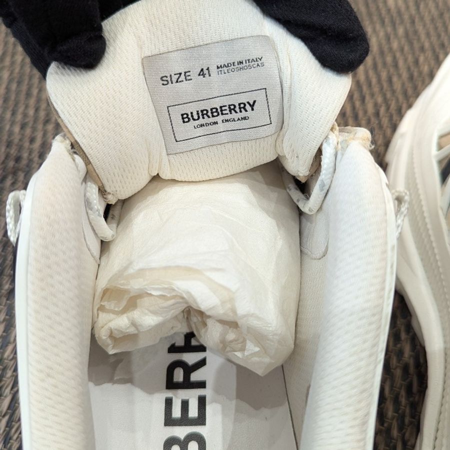 莉亞精品♡Burberry 經典白老爹鞋41-6