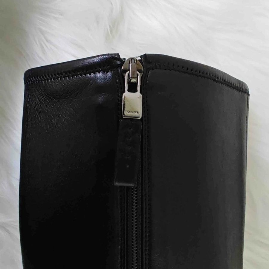 Prada 黑色 高跟長靴 35.5碼 有盒-4