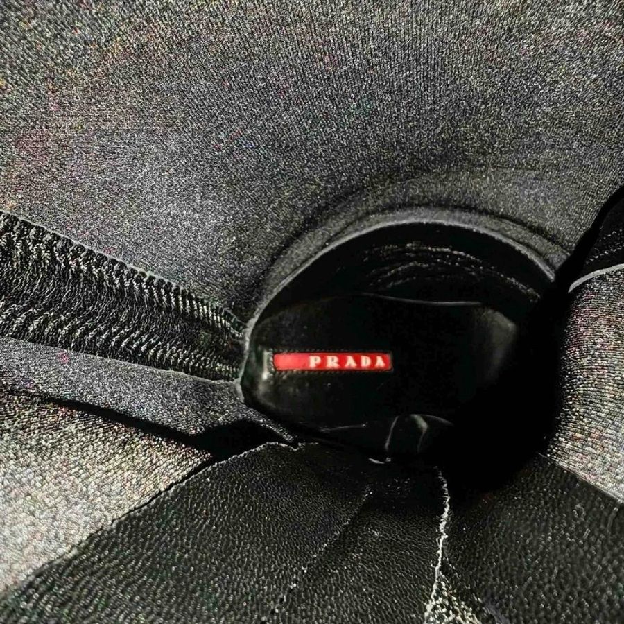 Prada 黑色 高跟長靴 35.5碼 有盒-5