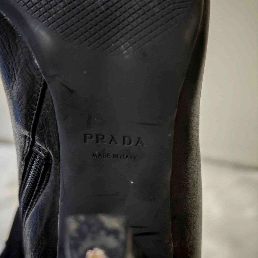 Prada 黑色 高跟長靴 35.5碼 有盒-6