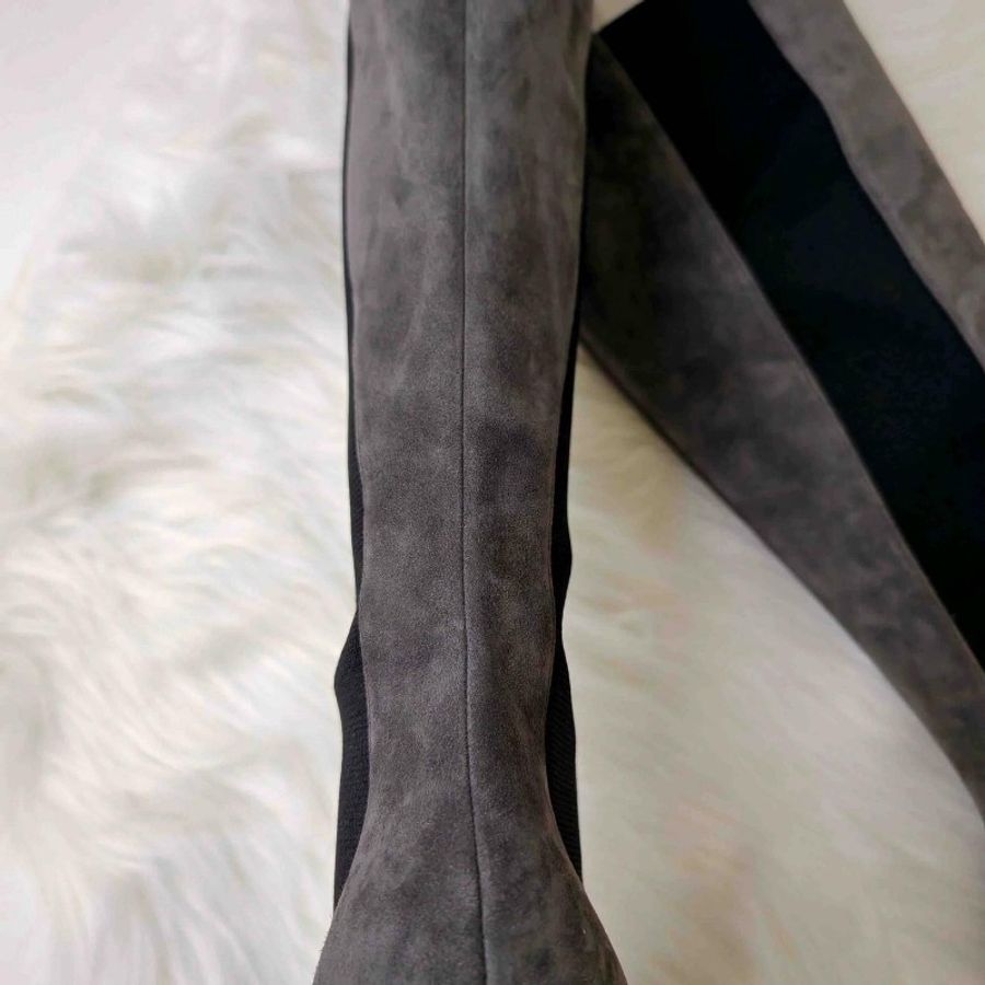 Jimmy Choo 羊皮灰色長筒靴 36碼-4