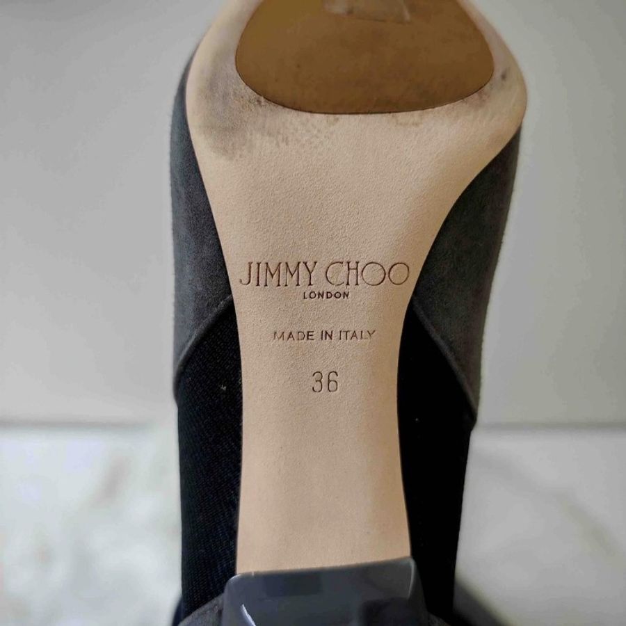 Jimmy Choo 羊皮灰色長筒靴 36碼-6