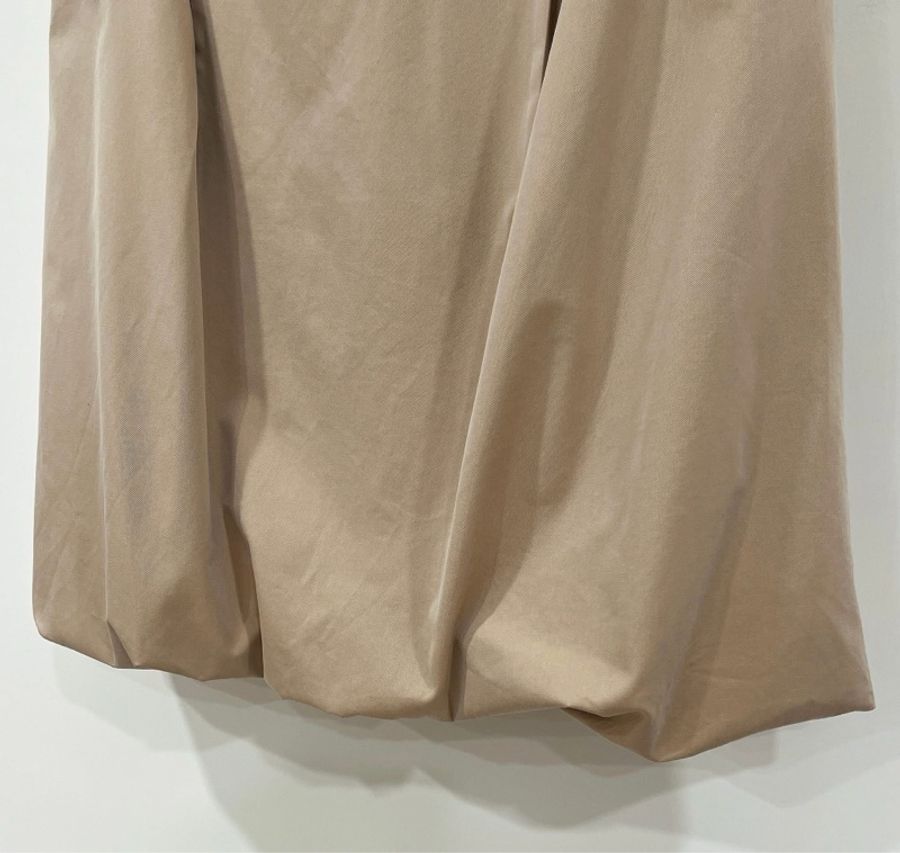 Burberry 黑標 腰帶花苞卡其裙-6