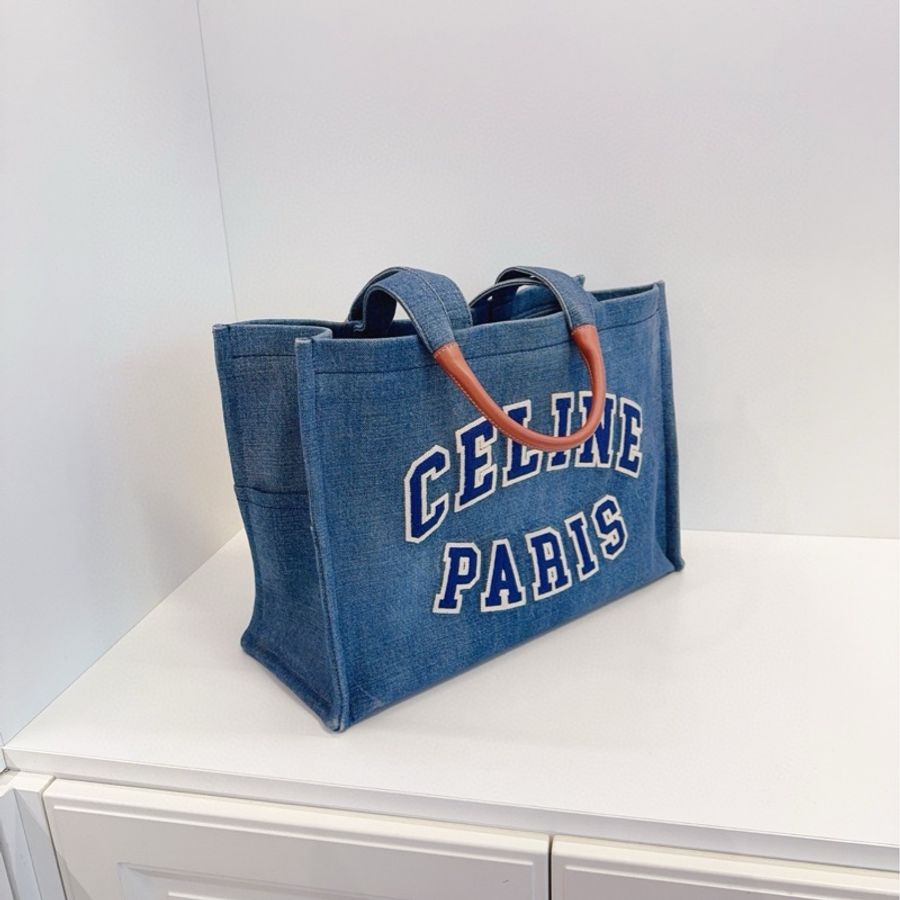 Celine 牛仔 沙灘托特包-2