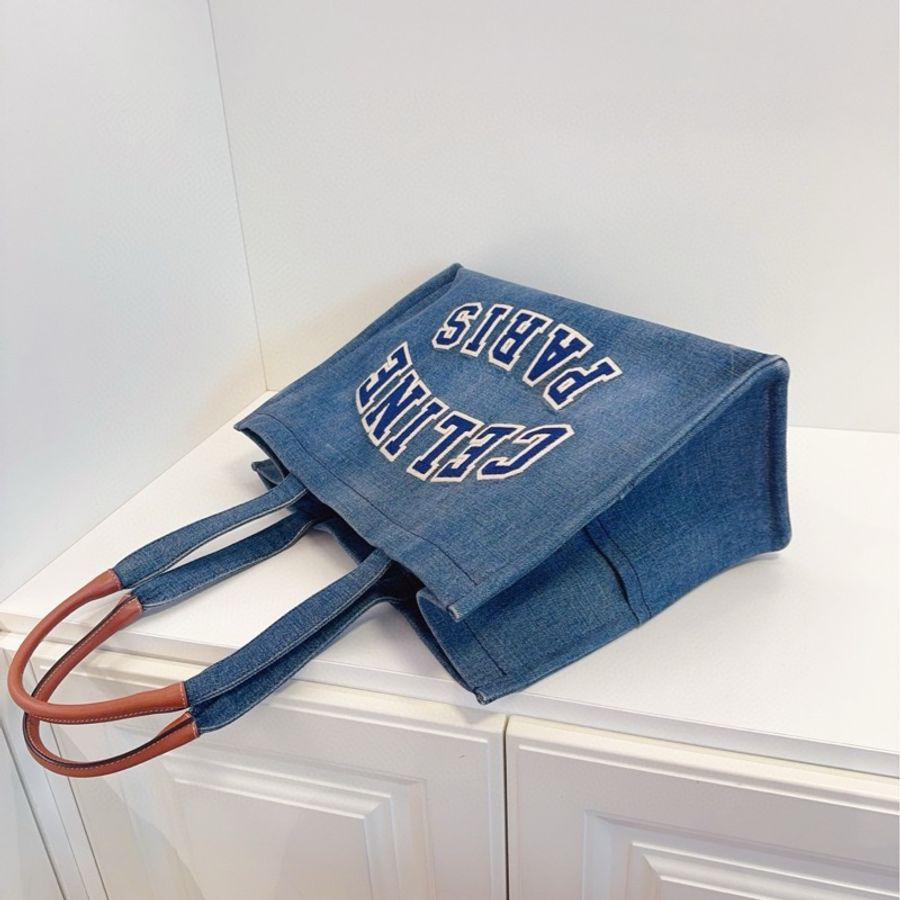 Celine 牛仔 沙灘托特包-6
