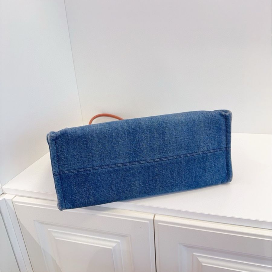 Celine 牛仔 沙灘托特包-7