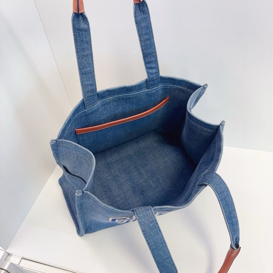 Celine 牛仔 沙灘托特包-8