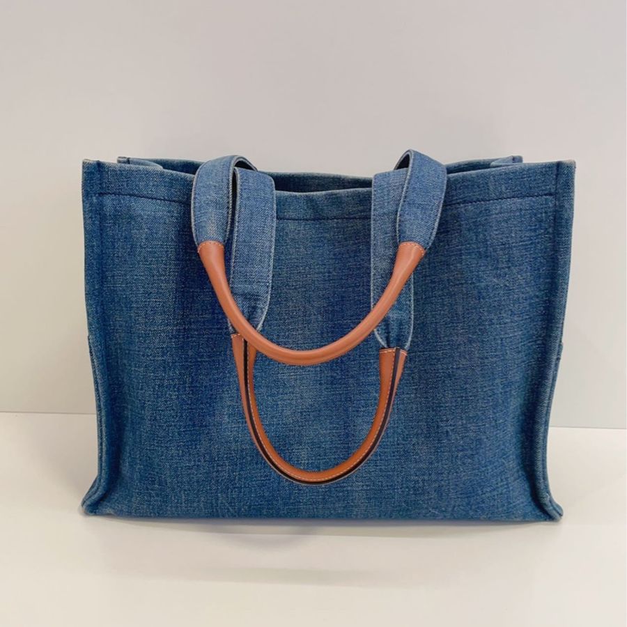 Celine 牛仔 沙灘托特包-11