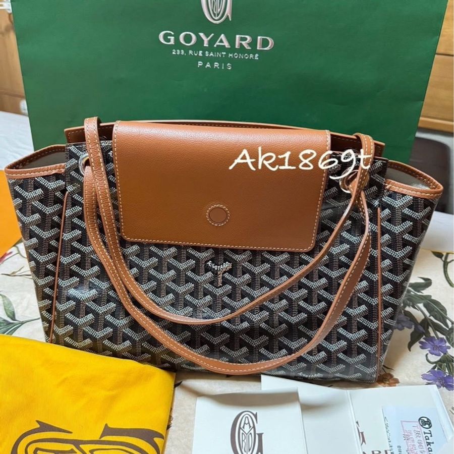 Goyard Rouette Souple Bag 黑棕色肩背包-2